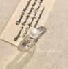 Anillo de perlas de vidrio con diseño de nicho, ligero, de lujo, vintage, antiguo, hecho a mano, con dibujo, para mujer.