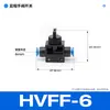 Conector Rápido de Engate Rápido para Traqueia Pneumática Hvff4/6/8/10/12 Válvula Manual Interruptor Manual Válvula de Descarregamento Alívio de Pressão