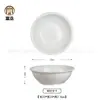 Plato creativo chino de melamina blanca vajilla de banquete de cocina privada plato de hotel restaurante plato de sopa plato de aperitivo plato personalizado