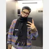 Suéter Masculino de Mohair Listrado Color-Block Retrô Americano com Gola Redonda Solto, Tricô para Outono e Inverno, Suéter Listrado Vermelho