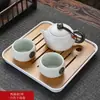 Juego Completo de Juego de Té Kung Fu, Juego Pequeño, Bolsa de Viaje, Tetera Doméstica, Una Tetera, Dos o Cuatro Tazas, Juego de Té, Taza de Té, Bandeja de Té Regalo