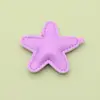 Colgante de Estrella de Cinco Puntas con Burbujas Relleno de Algodón Llavero de Piel PU Colgante de Bolso Accesorios de Decoración para Ropa
