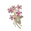 Elegante Simples para o Trabalho Elegante Alto Padrão Gola de Terno Broche de Joia com Zircônia Luxo Nicho Acessórios de Broche
