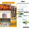 Gancho para tocino de acero inoxidable en forma de S, gancho para colgar pescado seco, pato asado, salchicha de cerdo, gancho puntiagudo, gancho en forma de S, gancho para colgar carne
