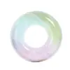 Anillo inflable para nadar con lentejuelas degradadas y engrosadas para niños, anillo para axilas de bebé, parque acuático al aire libre, anillo inflable transparente de arcoíris