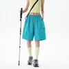 Shorts Verão Novo Estilo Jack Chuan Yang para Homens e Mulheres Design Patchwork Colorido ao Ar Livre Calças Capri Casuais de Secagem Rápida Largas