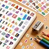 Adesivos de Letras Retro Literários Criativos Ins Colagem Caderno de Bolso Material DIY Adesivos Decorativos de Vedação Caderno de Bolso Adesivos em Inglês