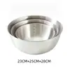 Tazón Salah de Acero Inoxidable Engrosado Estilo Japonés Tazón para Cocinar Tazón con Escala para Hogar Tazón para Mezclar y Tazón Tazón para Batir Huevos Tazón para Hornear