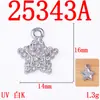 Moda coreana com pingente de planeta de diamante acessórios de cabelo liga metálica com acessórios DIY pulseira de estrela de cinco pontas acessórios de colar