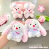 Muñeca de Tela Sakura Mascota Pequeña Linda Bolso Colgante Muñeca de Peluche Llavero de Coche Muñeca Regalo Femenino Venta al por Mayor Colgante