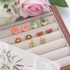 Colgante de oro DIY de larga data, mariposa degradada, conejo de jade, moneda rúnica, hebilla de seguridad, accesorios, trabajador