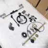 Accesorios para kart de cuatro ruedas de 168CC modificados F1 drift suspensión delantera y trasera dirección delantera conjunto de freno de disco de eje trasero asiento