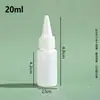 Botellas de Plástico Blancas con Boquilla Puntiaguda para Mascotas en Varios Tamaños, Botellas Exprimidoras para Salsas, Productos Farmacéuticos y Lubricantes, Suministro Directo del Fabricante
