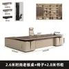 Escritorio de jefe, escritorio de oficina, escritorio ejecutivo simple y moderno, escritorio de lujo ligero para CEO, gabinete de fondo, juego de escritorio y silla para muebles de oficina