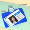 Juego de Tarjetas de Trabajo de Silicona Advanced Sense Tarjeta para Empleado de Empresa Tarjeta de Trabajo Telescópica Lanyard para Permiso de Trabajo Tarjeta Colgante para Certificado de Alta Gama