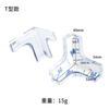Mesa y Silla Transparente Engrosada Esquina Anticolisión Suministros Protectores de Silicona para Bebé Mesa y Silla Infantil Cubierta Protectora Esquina Anticolisión de Esquina de Mesa