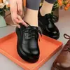 Mocasines para Mujer 2026 Otoño Nuevo Punta Redonda Suela Gruesa Plataforma Zapatos de Mujer Con Cordones Piel Suave Zapatos Pequeños de Piel para Mujer