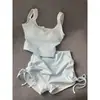 Pijama Sexy Verde Menta Pure Desire com Bojo para Mulheres Verão 2026 Novo Estilo Conjunto Confortável de Camisola e Shorts para Casa