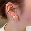 Pendientes de aguja de plata con forma de gota de agua, de cristal en polvo, sencillos, de alta gama, estilo retro, con diseño de viajero frecuente, joyería para las orejas, venta al por mayor