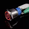 Interruptor de botón metálico con luz LED 16/19/22MM impermeable acero inoxidable autoblocante/autorreestablecimiento normalmente abierto pulsador