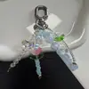 Colgante Único de Tulipán y Mariposa con Cuentas de Nuevo Estilo para Mujer, Funda de Teléfono Creativa y Encanto para Bolso
