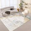 Alfombra moderna y sencilla para sala de estar, dormitorio, hogar, alfombra antideslizante de extensión completa, resistente a la suciedad, fácil de cuidar, sofá, manta ligera de lujo para mesa de centro.