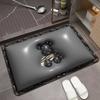 Alfombrilla de baño, alfombrilla suave absorbente de tierra de diatomeas, secado rápido, antideslizante, resistente al desgaste, felpudo lujoso para inodoro.