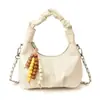 Bolsa de Gran Capacidad para Mujer 2026 Nuevo Diseño de Nicho Primavera Bolso Cruzado para Mujer Estilo Coreano Bolso de Mano Plegado Nube