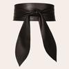 Decoração de laço estilo europeu e americano transfronteiriço, selo de cintura, couro macio, super longo, gravata, selo de cintura, acessórios elegantes e elegantes