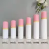 En Stock Botella de Espuma Blanca de 30 ml, Botella Espumadora de Mousse de 60 ml, Botella de Espuma Limpiadora Facial, Botella Dispensadora de Mousse para Pasta de Dientes de 50 ml