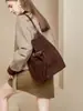 Bolsa Feminina para o Dia a Dia Leve de Luxo Ombro Único de Alta Qualidade Bolsa de Axila Feminina Grande Capacidade Portátil Couro Genuíno Nova Bolsa Saco