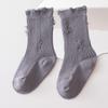 Nuevos Calcetines Infantiles de Color Sólido 2024 Calcetines de Mendigo Rasgados Calcetines con Agujeros de Moda para Hombres y Mujeres Calcetines de Doble Aguja de Caña Media Calcetines de Moda INS