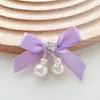 Cuentas Bordadas a Mano con Incrustaciones de Diamantes, Accesorios de Tela con Nudo de Lazo, Accesorios de Ropa para Manualidades, Zapatos, Calcetines, Bolsos, Accesorios para el Cabello, Accesorios para Fundas de Teléfono Móvil