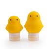 Kit de Garrafas de Silicone para Viagem, Enchimento Portátil para Gel de Banho, Shampoo, Garrafa Vazia, Pequeno Pato Amarelo, Conjunto de Garrafas de Armazenamento para Viagem de Negócios