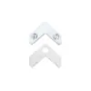 Suporte de Canto Reforçado em Liga de Alumínio para Moldura de Foto, Acessórios Decorativos de Hardware para Pintura em Porcelana de Cristal, Suporte de Canto em L de 90 Graus para Fixação de Moldura de Foto