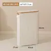 Cesta de almacenamiento de pañuelos transfronteriza caja de almacenamiento para artículos varios transparente de baño hogar dormitorio bambú nan con tapa cesta de almacenamiento