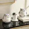 Linda piedra difusora de gatito para uso doméstico interior de larga duración, piedra aromática de cristal de alta calidad para aceites esenciales, decoración para dormitorio, habitación y sala de estar