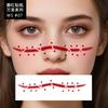 Adesivos de Natal e Halloween, Adesivos Faciais à Prova d'Água e Suor, Adesivos de Tatuagem de Blush Maquiagem Criativa Fofa para Festa Temporária