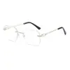 Gafas de Sol Futuristas Sin Montura para Hombres y Mujeres, Protección UV, Elegantes para Ciclismo y Conducir
