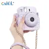 Lançamento de novo produto: Adequado para Instax Mini12, Bolsa para Câmera com Padrão Colorido Tecido e Conjunto de Álbum, Mais Vendido na Amazon