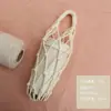 Funda de Red Tejida a Mano para Taza de Agua, Bolsa Portátil de Red para Taza de Café, Bolsa Pequeña Colgante Simple con Cuerda de Algodón para Aislamiento