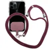 Cordón para teléfono móvil cruzado con parte trasera ajustable de poliéster Cordón para teléfono móvil Cordón fijo para tarjetas Cordón para teléfono móvil cruzado