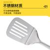 Espátula de Acero Inoxidable Personalizada con Mango de Silicona Pinza para Valla de Pesca Garra para Polvo Cuchara para Ensalada Cocina Casera Utensilios de Cocina Grandes