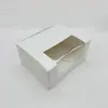 Caixa de Bolo Personalizável de Papelão Branco Embalagem para Alimentos Assados com Janela Caixa de Bolo Cakebox