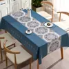 Esta toalha de mesa jardim do conhecimento dez mil flores atacado à prova d'água à prova de óleo sem lavar restaurante restaurante toalha de mesa mesa de chá toalha de mesa vento ins