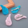 Accesorios para el cabello de alas de colores para niños al por mayor caricatura pinza lateral tocado felpa lindo pequeño ángel alas pasador mujer