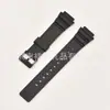 Adequado para Pulseira de Resina Casio Mrw-200H Masculina Preto e Branco Brilhante Pulseira para Esportes de Mergulho Saliente 18mm