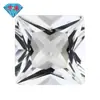 Huagang Gemas Quadrado Cristal Branco Pedra Solta Atacado Branco Princesa Cortada Rosto de Anel de Pedra Natural