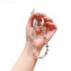 Nuevo Transfronterizo Corazón Femenino Cuentas de Cristal Láser Amor Cadena para Teléfono Móvil Versátil Llavero para Bolso Cadena para Teléfono Móvil Estilo Corto