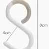 Colgador de ropa para mesita de noche de dormitorio, tubo cuadrado con 7 perlas, perchero de barra transversal, accesorios para estante de puesto de mercado nocturno
